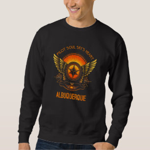 Sudadera Alma del piloto corazón del cielo diseño del horiz
