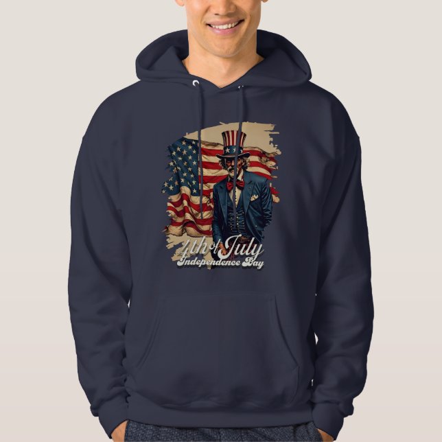 Sudadera Alma orgullosa del 4 de julio (Anverso)