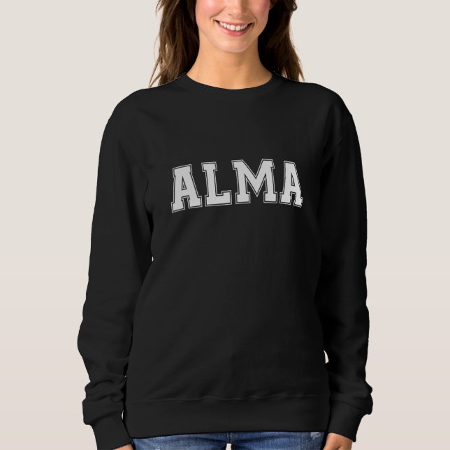 Sudadera Alma Vintage Retro Athletic Collegiate Style (Anverso)