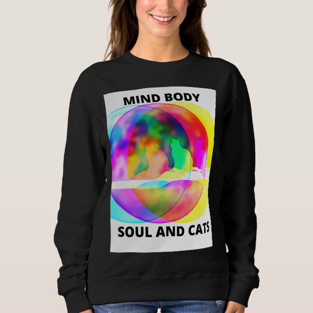 Sudadera Alma Y Gatos Del Cuerpo De La Mente (Anverso)