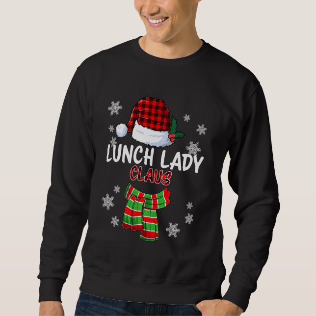 Sudadera Almuerzo Lady Claus Navidades de la familia gracio (Anverso)