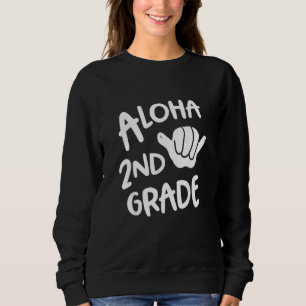 Sudadera Aloha 2do Grado Regreso a la Escuela Hawaii Shaka
