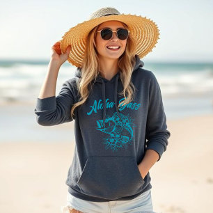 Sudadera Aloha Bass Hawaiano-Tropical Flowers-Fishman