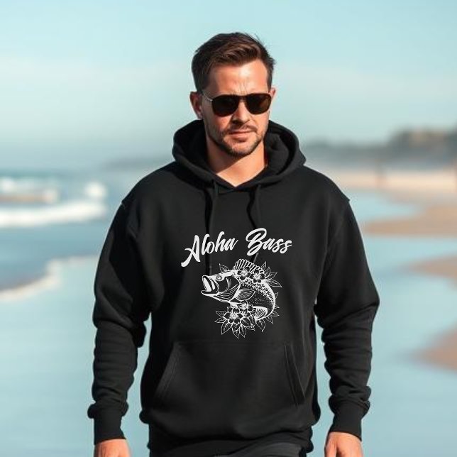 Sudadera Aloha Bass Hawaiian (Aloha Bass Hawaiian Fisherman Style Trend)