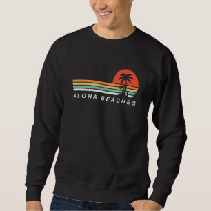 Sudadera Aloha Beach Beth Palm Tree Shirt Tropical Beach Re