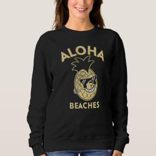 Sudadera Aloha Bebidas Hawaii Gafas de sol de piña Hawái