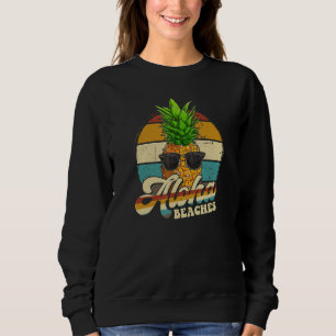 Sudadera Aloha Bebidas Pineapple Gafas De Sol Aloha Hawaii 