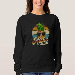 Sudadera Aloha Bebidas Pineapple Gafas De Sol Aloha Hawaii 