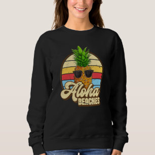 Sudadera Aloha Bebidas Pineapple Gafas De Sol Aloha Hawaii 