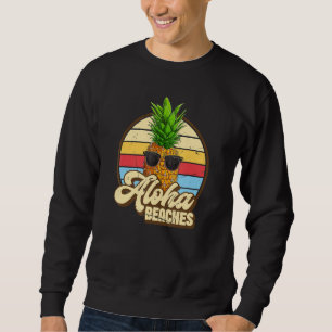 Sudadera Aloha Bebidas Pineapple Gafas De Sol Aloha Hawaii 
