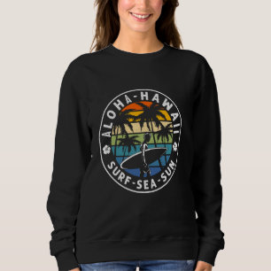 Sudadera Aloha Hawái Surf Vintage Retro Playa Palma