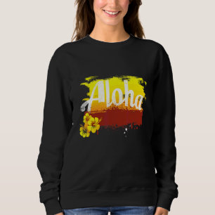 Sudadera Aloha Hawaiano Tiki Retro Vintage Maui Ohana