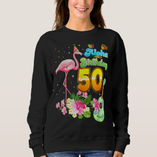 Sudadera Aloha Hawaii Flamingo de 50 años de edad Flamingo 
