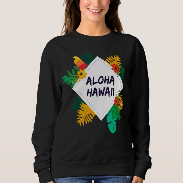 Sudadera Aloha Hawaii Hawaii Isla Hawaii Palm Beach (Anverso)