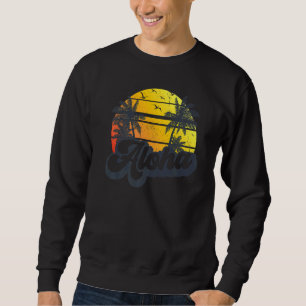 Sudadera Aloha Hawaii Hawaii Isla Hawaii Palm Trees Beach V