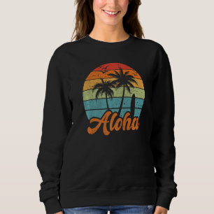 Sudadera Aloha Hawaii Hawaii Isla Palm Tree Beach Surf
