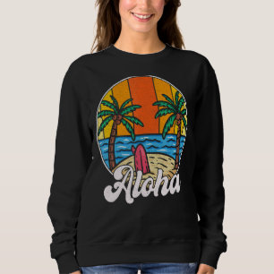 Sudadera Aloha Hawaii Hawaii Para Niños Chicas Palm Tree Su
