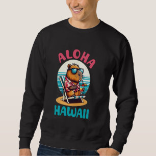 Sudadera Aloha Hawaii Isla Hawaii Playa Shirbara Capybara