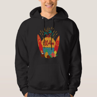 Sudadera Aloha Hawaii Surfer Pacific Sea Beach Honolulu Mau