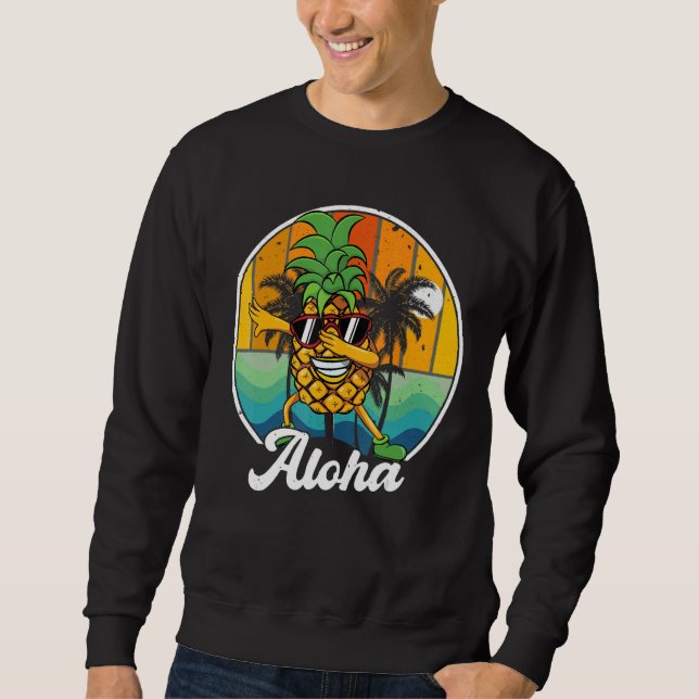Sudadera Aloha Hawaii T-Shirt Hawaiian Kids Boy Men Dabbing (Anverso)