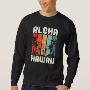 Sudadera Aloha Hawaiian Beach Palm Trees vacaciones veranie