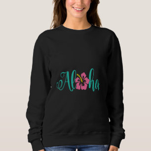 Sudadera Aloha Hibisco Rosa Flor Hawaiana Vacaciones de Ver
