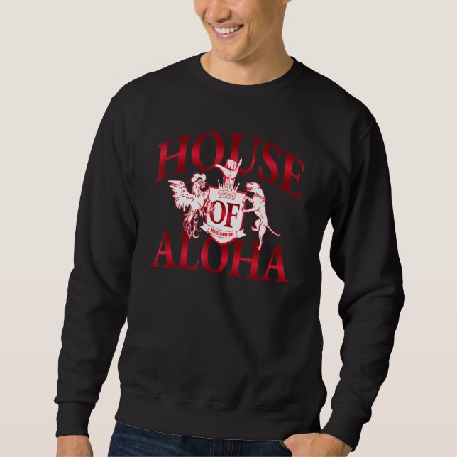 Sudadera Aloha Moke Hawaii Pit Bull Chicken Shaka (Anverso)