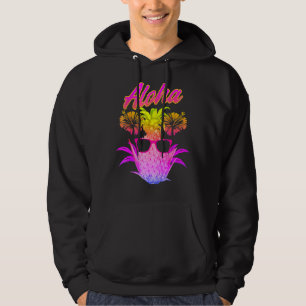 Sudadera Aloha Pineapple Gafas de sol Hawaii Beach Summer V