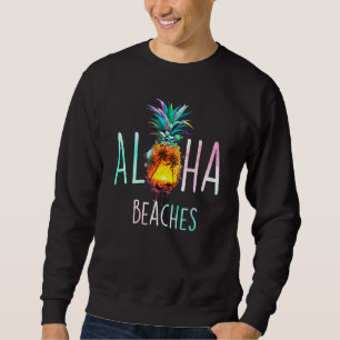 Sudadera Aloha Pineapple Hawaii Y Palm Beach Surfboard Su
