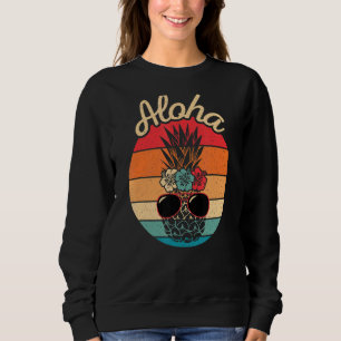 Sudadera Aloha Tropical Hawai Gafas de sol de piña hawaiana