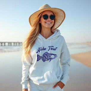 Sudadera Aloha Trout-Hawaiano-Fisherman Core-Dark Blue