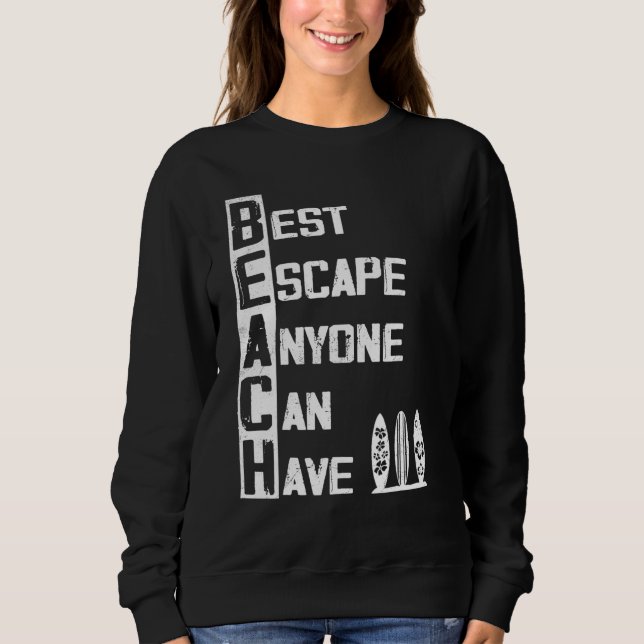 Sudadera Alojamiento playero en la playa (Anverso)