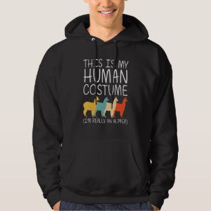 Sudadera Alpaca Halloween Disfraz Humano Vicuna Llama Easy 