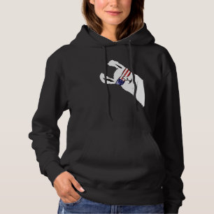 Sudadera Alpaca Llama Con Gafas De Sol De Bandera Estadouni