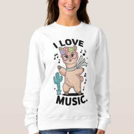 Sudadera Alpaca love music