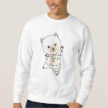Sudadera Alpaca Merry Christmas Winter Animals Alpacas<br><div class="desc">La alpaca para Navidades con luces de hadas. Animales divertidos con regalos y nieve para las vacaciones. También es gracioso para los Navidades en julio. Las Alpacas son lindos animales y perfectas para los Navidades.</div>