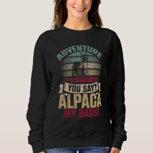 Sudadera Alpaca My Bags Alpaca Lama Natural Camping Outdoo