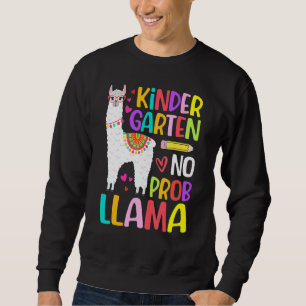 Sudadera Alpaca No Prob Llama De Vuelta Al Colegio Jardín D