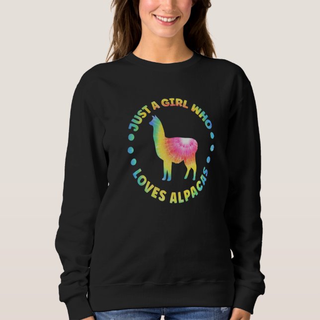Sudadera Alpaca Outfit for Llama Lovers Apparel Women & Gir (Anverso)