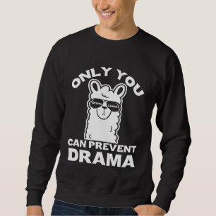 Sudadera Alpaca para prevenir el drama de Llama Lover
