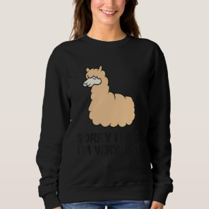 Sudadera Alpaca siento no puedo ser muy ocupada Alpaca Paja