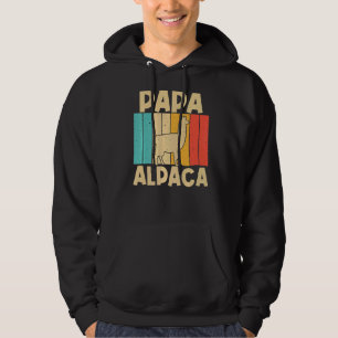 Sudadera Alpaca vintage para el abuelo masculino Llama anim
