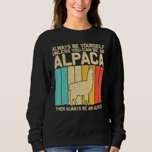 Sudadera Alpaca Vintage Para Hombres Mujeres Niños Niñas Ll