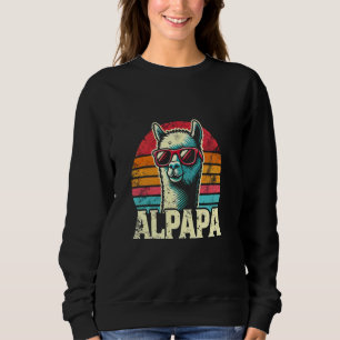 Sudadera ALPAPA Alpaca Retro con gafas de sol Gráfica