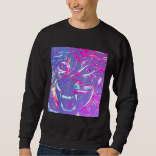 Sudadera Alpha Face Angry Leader Wolf