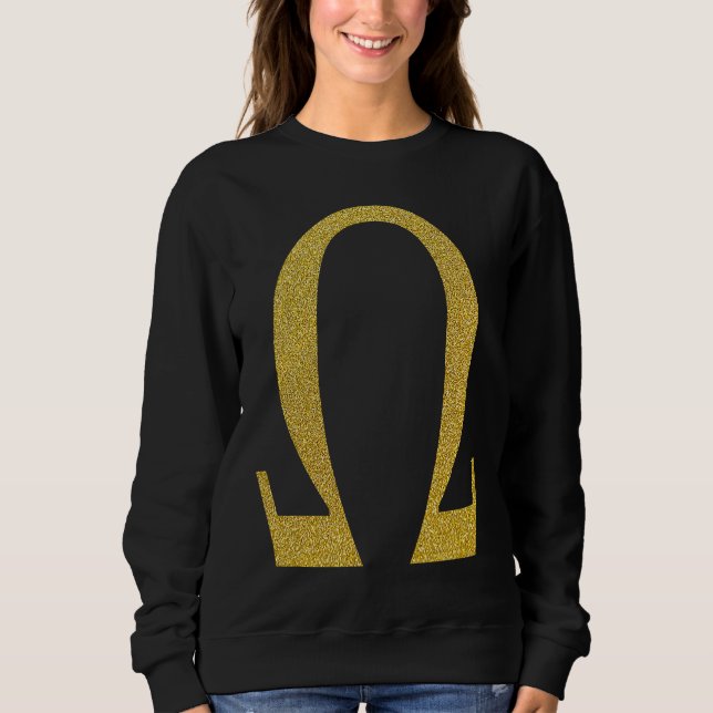 Sudadera Alpha Omega Letter Greek Alphabet (Anverso)