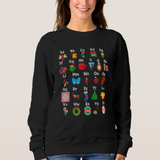 Sudadera Alphabet ABCs Learning Christmas Kindergarten Teac