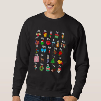 Sudadera Alphabet ABCs Learning Christmas Kindergarten Teac