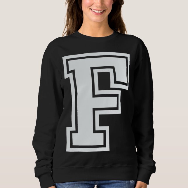 Sudadera Alphabet capital letter F matching family group ha (Anverso)