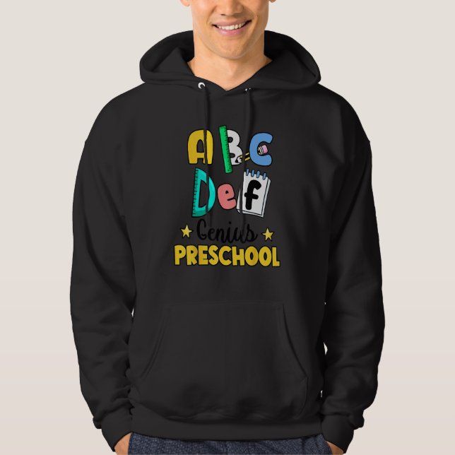 Sudadera Alphabet Hi Back To School ABC Pre K Kindergarten  (Anverso)